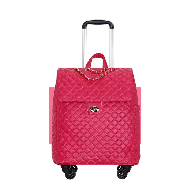 valise à roulettes avec roues silencieuses universelles, sac à bagages à roulettes, sacs de voyage légers, bagages à main à la mode, 20 po