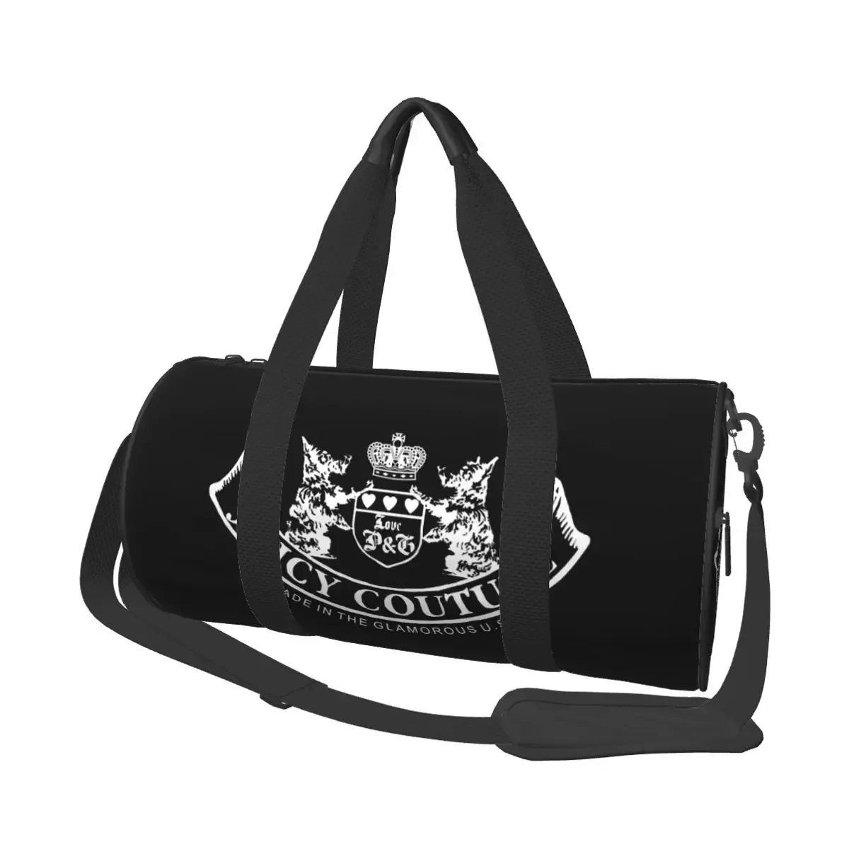 sac de voyage rond de grande capacité j-juicy-c-couture, sac de voyage à main, sac de rangement léger