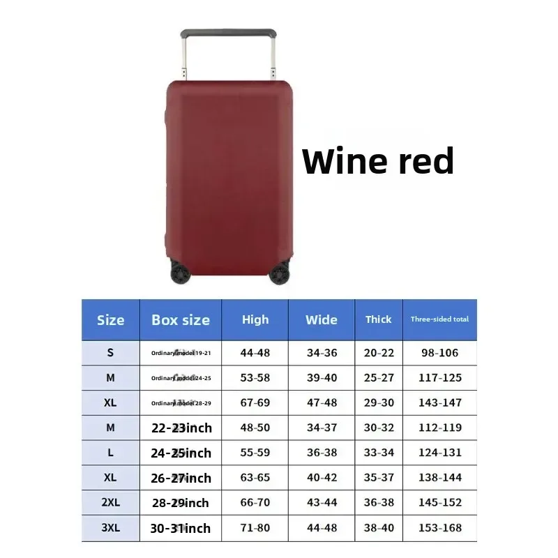 housse de bagage de voyage sportive épaissie pour tige de traction large, housse de protection spécialisée anti-poussière pour valise et étui en cuir