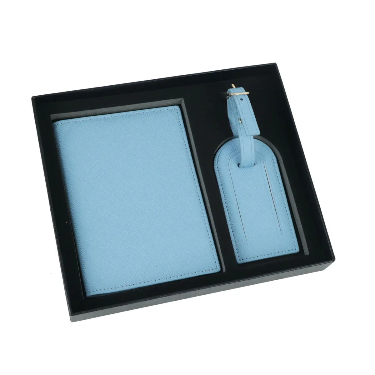 ensemble de couverture de passeport et d'étiquettes de bagage avec nom personnalisable gratuit, accessoires de voyage légers, porte-passeport et étiquette de valise