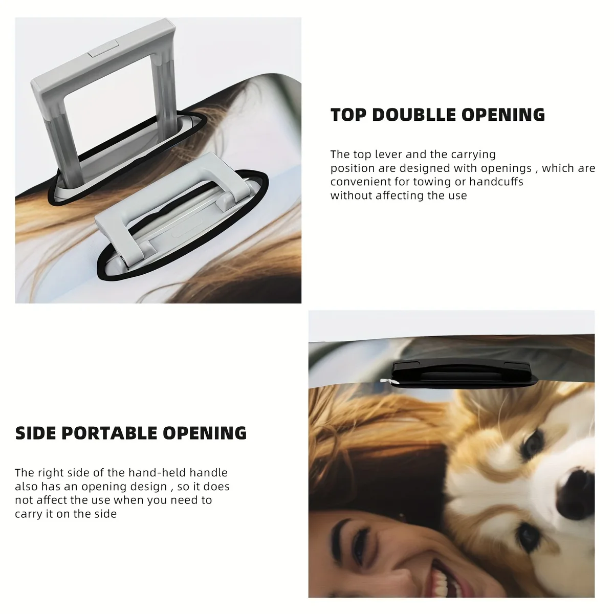 housses de bagages personnalisées - personnalisez avec votre nom, vos photos et vos logos |   polyester durable |   accessoires de voyage lavables – le necéssaire parfait