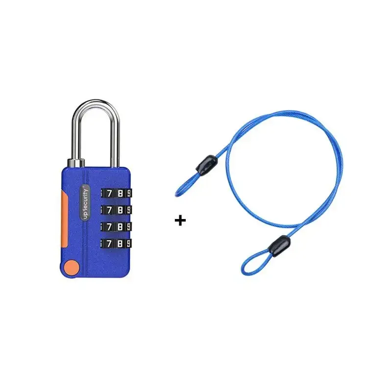 cadenas à combinaison multicolore à 4 chiffres avec code réinitialisable et anse en métal robuste, parfait pour les casiers de gym, les bagages et les voyages【smq】