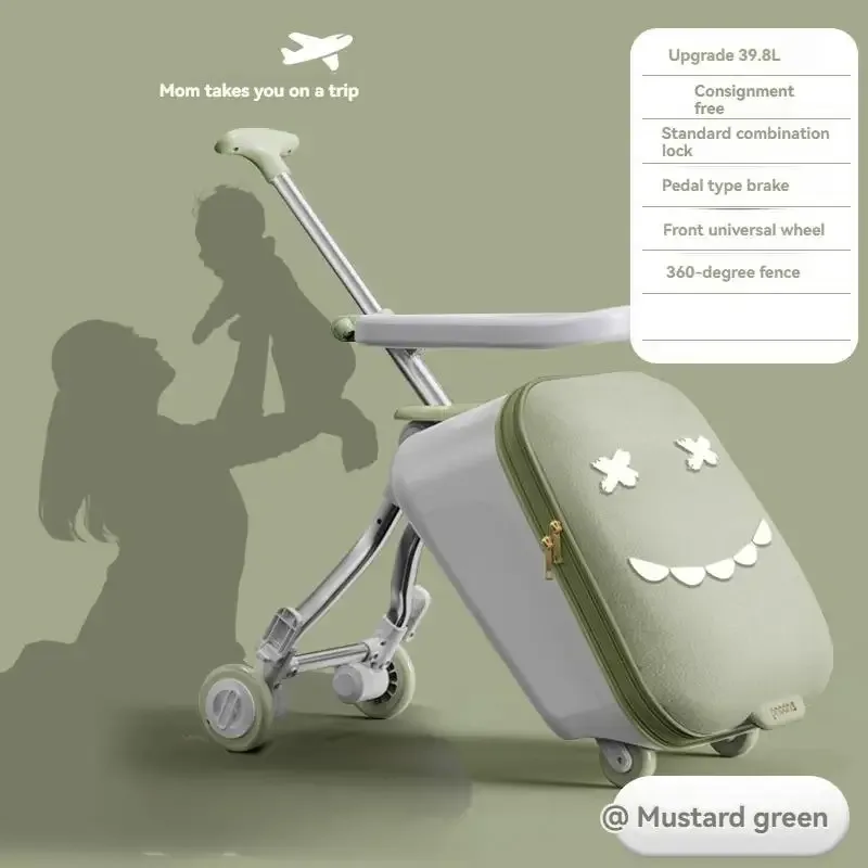 coffre pour enfants de dessin animé, boîte pour bébé, sac de voyage pour enfant, voiture pliable de 20 pouces