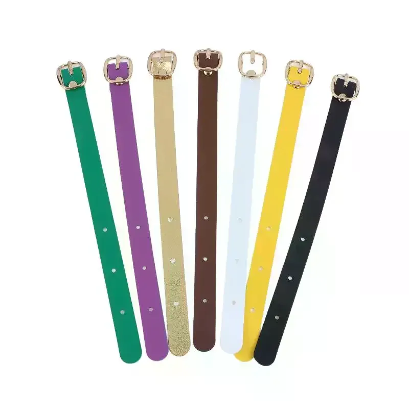 sangles d'étiquettes de bagages multicolores en pu avec boucles en alliage de qualité supérieure – excellent cadeau pour les voyageurs et les déplacements professionnels – accessoires de bagages