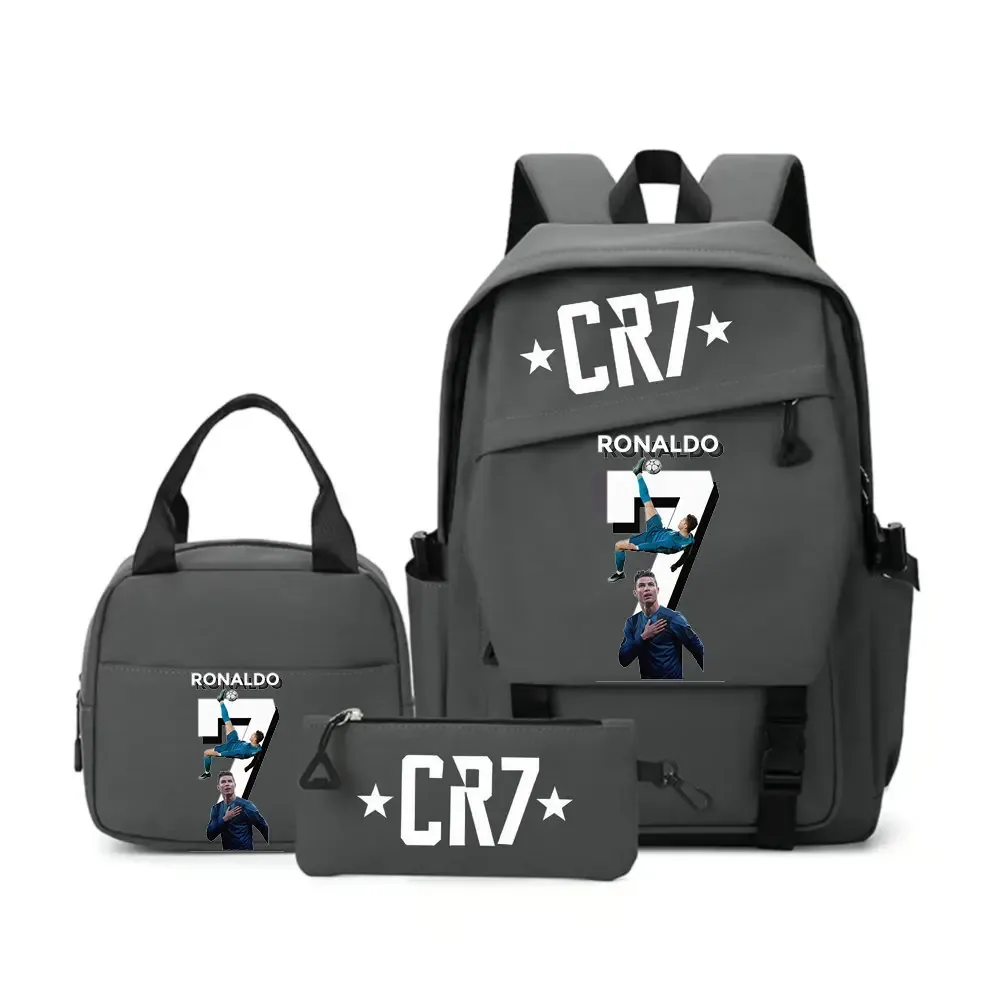 Sac à dos CR7 pour voyage en plein air, sac à dos pour femmes et hommes, sac d'école avec capacité pour ordinateur portable, pour étudiants, garçons, Mochilas