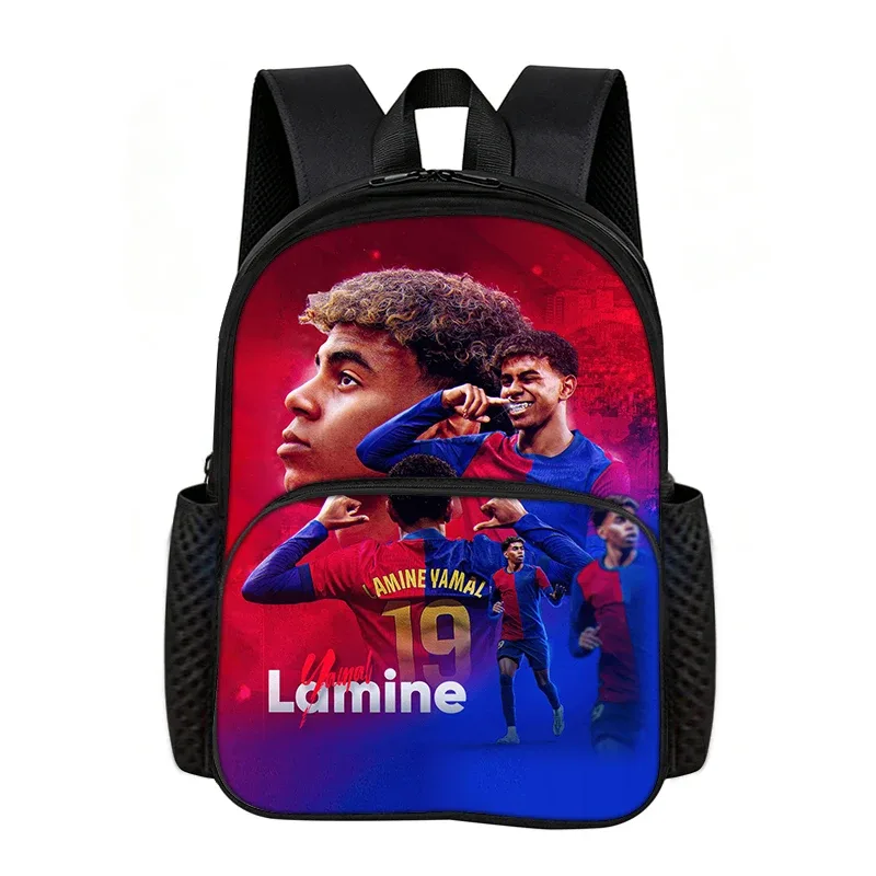 sac à dos d'école l-lamin yamal avec poche avant, idéal pour les fans de football, le meilleur cadeau pour les amateurs de sport