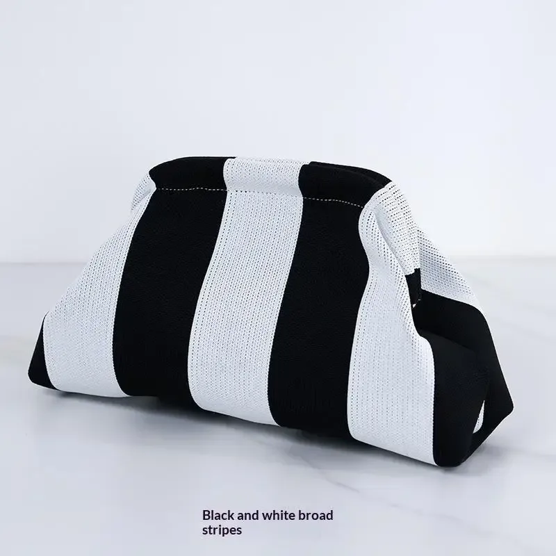 pochette cosmétique en polyester grande capacité en tissu respirant pour les voyages quotidiens, le shopping, sac décontracté colorblock