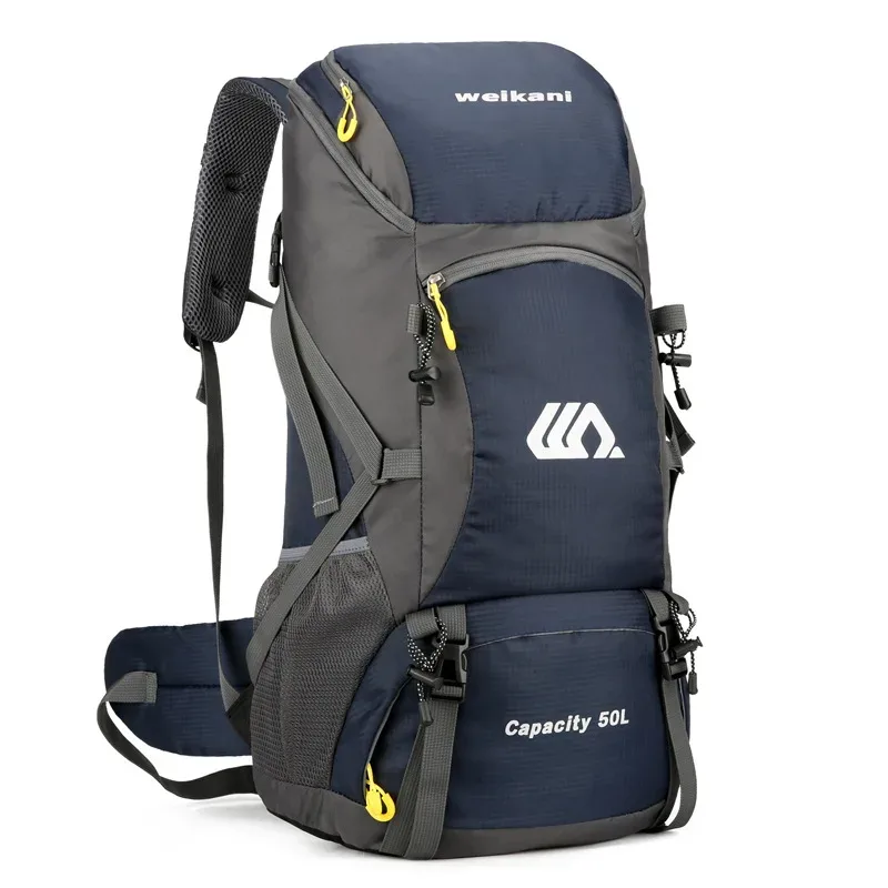 grand sac à dos de voyage étanche pour homme, sac de camping, sac à dos de randonnée, sac de tourisme, sports de plein air, escalade, canadisme, 50l