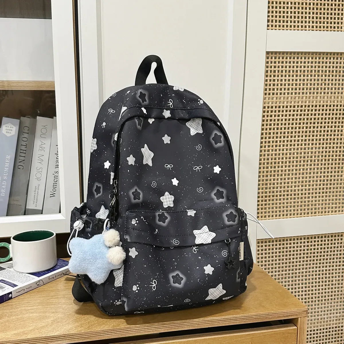 sac à dos scolaire de style coréen - sac à dos haut de gamme de niche avec grande capacité et design léger pour un portage sur les deux épaules