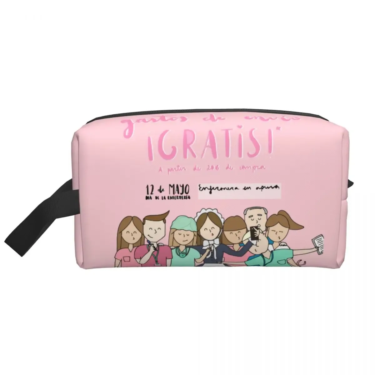 grands sacs à cosmétiques pour médecin et infirmière, trousse de maquillage, accessoires pour femmes, pochette de maquillage pour bourse résistante à l'eau