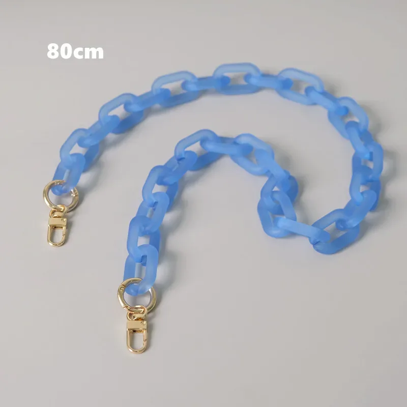 accessoires de sac à bandoulière en acrylique pour femmes, pièces détachables, chaîne de remplacement, bonbons, mignon, sangle mate, chaîne de poignée d'épaule, nouvelle mode