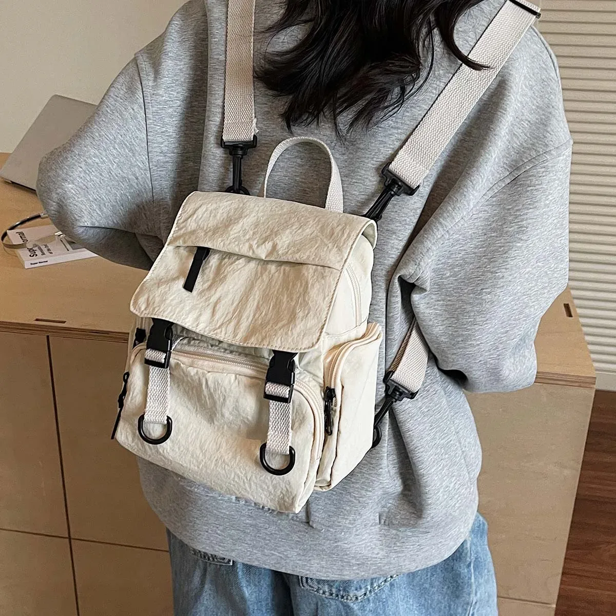 sac à bandoulière multifonctionnel, sac à dos pour femme, sac à main, sac à bandoulière, sac à dos léger de voyage, cadeau, sac de randonnée, sac de petit déjeuner pour classe d'étudiant de trekking camping