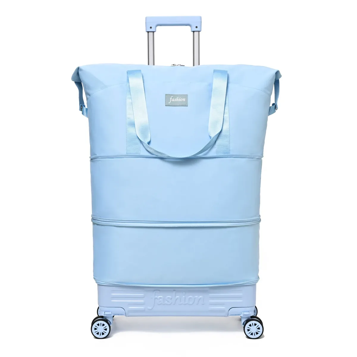 sac de voyage imperméable et tendance avec poignée et roulettes universelles, design compact et simple, sac en toile pour hommes et femmes