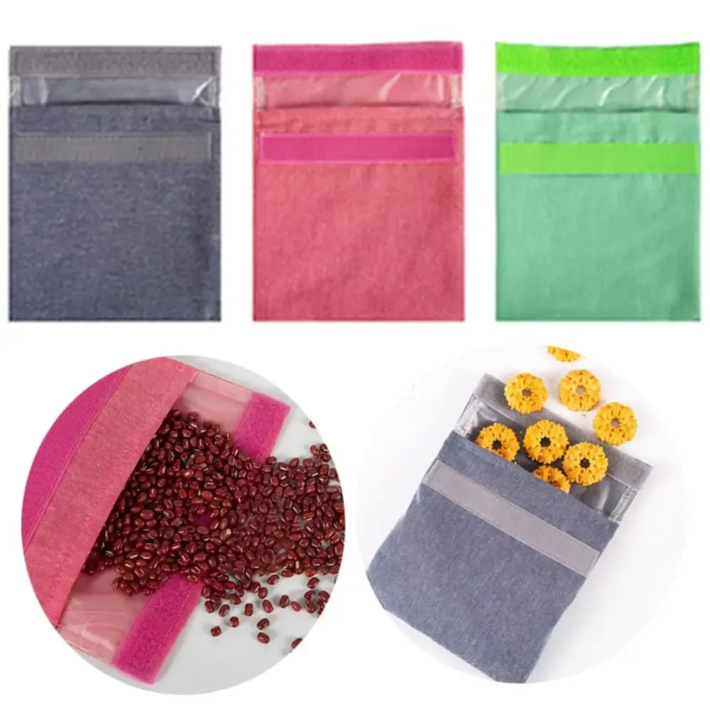 sac à collation isotherme portable, réutilisable, écologique, compact, sacs à collation lavables, sacs de rangement alimentaire, sacs à sandwich pour adultes et enfants
