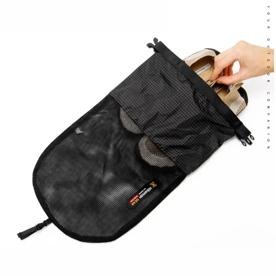 sac de rangement imperméable pour chaussures de voyage, sac à cordon extérieur, sac de tri pour bagages et vêtements, compartiment externe pour chaussures de sac à dos