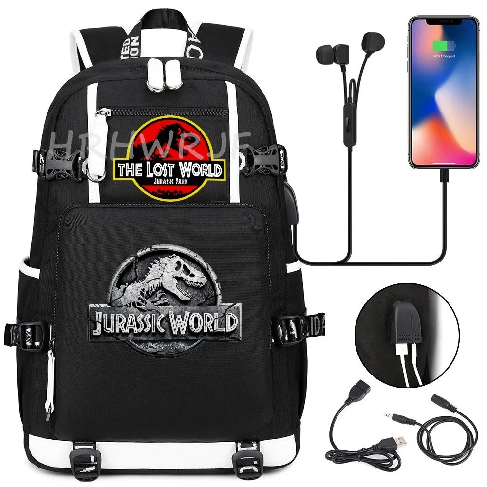 sacs à dos jurassic world park, sac à dos tactique pour ordinateur portable, multifonctionnel, durable, pour voyage en plein air, randonnée, sac à bandoulière