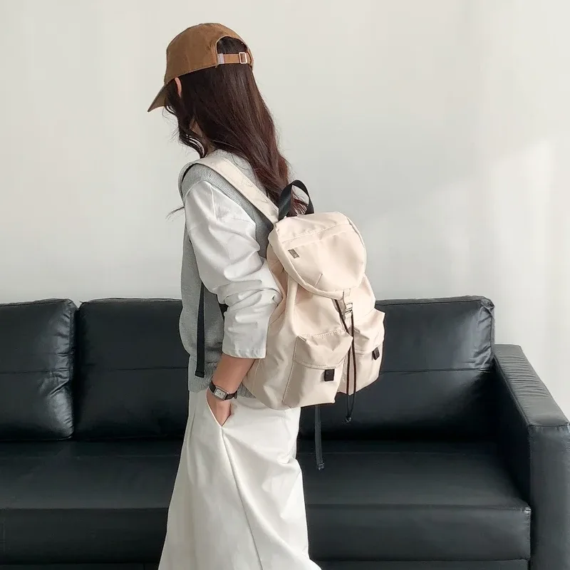 sac à dos en nylon printemps-été, grande capacité, léger, confortable, texture, sac de voyage, sac de banlieue, tendance, sac à dos pour ordinateur portable