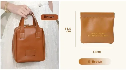 trousse de maquillage portable en cuir pu pour femme, sac de rangement cosmétique étanche, sac de lavage de voyage, grande capacité, coque tendance, 2 pièces