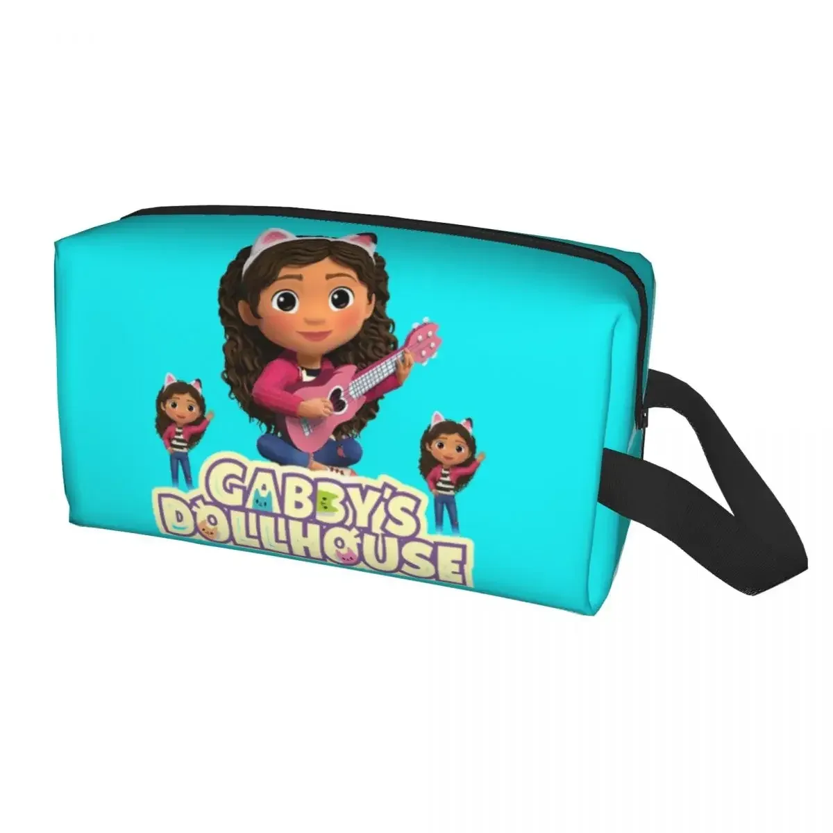 trousse de toilette de voyage pour maison de poupée gabbys, pour gabby cat pandy paws, organisateur de maquillage et de cosmétiques, kit de rangement de beauté dopp