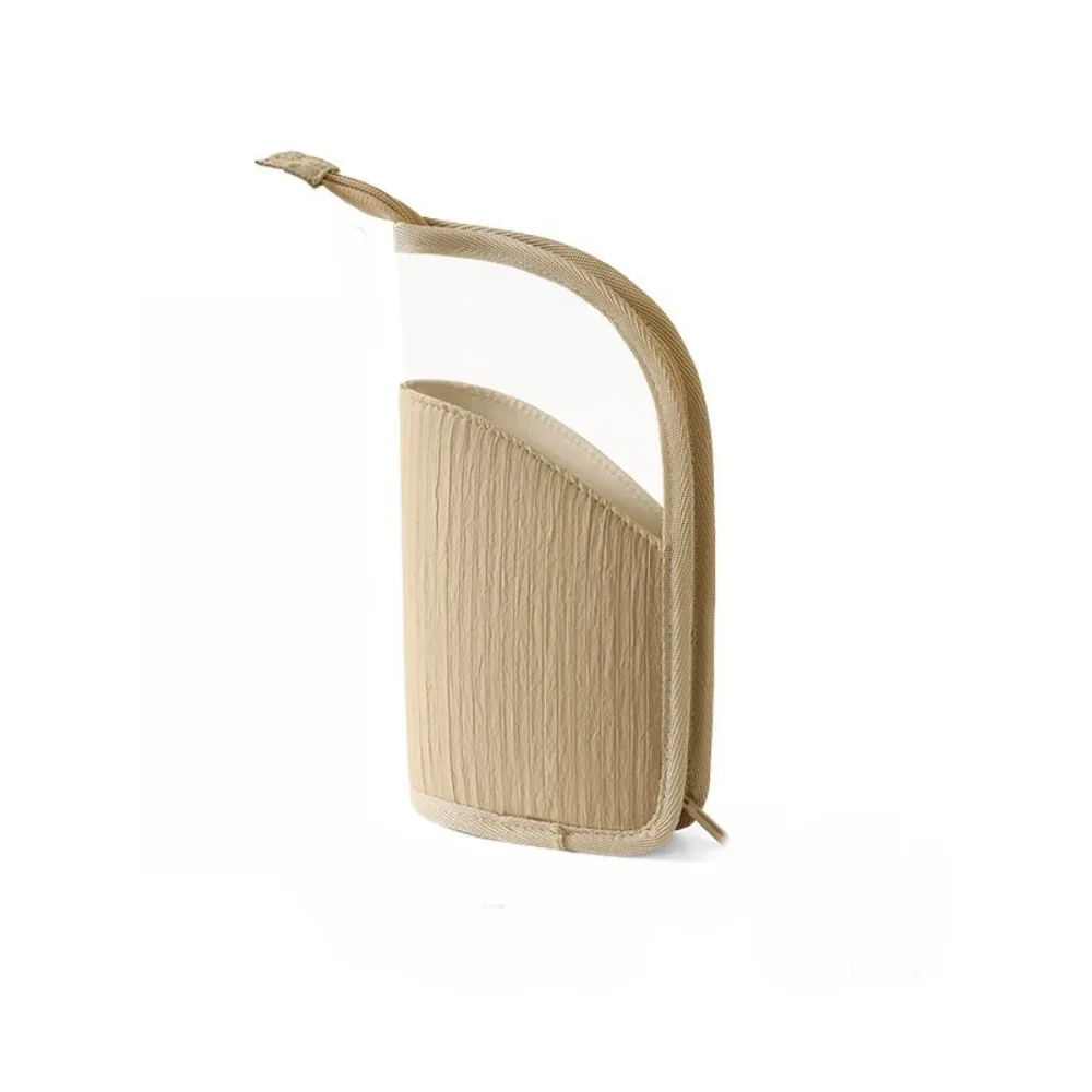 grande trousse de toilette verticale grande capacité, étui portable pour pinceaux de maquillage, pochette de rangement de voyage étanche et autoportante