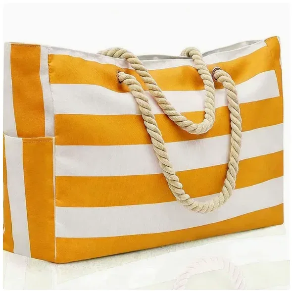 cadeau personnalisé pour la fête des mères, sac de plage rayé avec fermeture éclair, sac fourre-tout avec nom personnalisé, sacs fourre-tout pour les demoiselles d'honneur, sac de piscine imperméable