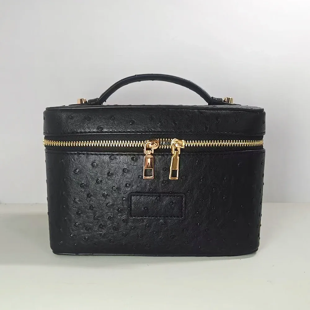 sac de maquillage personnalisable avec initiales pour femmes, grande capacité, lettres personnalisées, trousse de toilette de voyage pour femmes, boîte de rangement pour cosmétiques