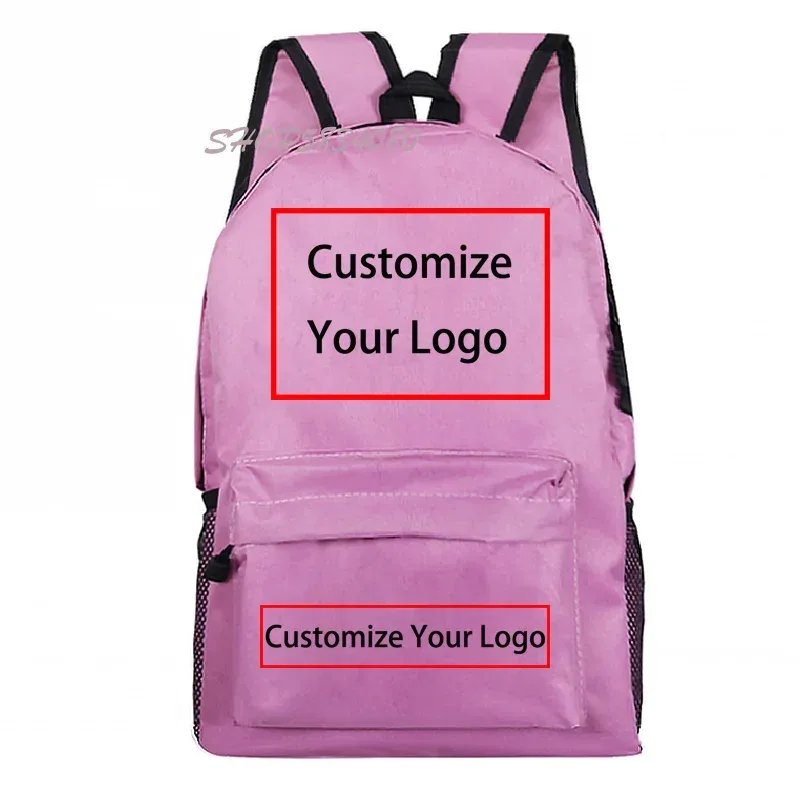 bricolage sac à dos livraison directe client sac à dos logo personnalisé sacs d'école pour garçons filles adolescent sac à dos sac de voyage mochila para mujer