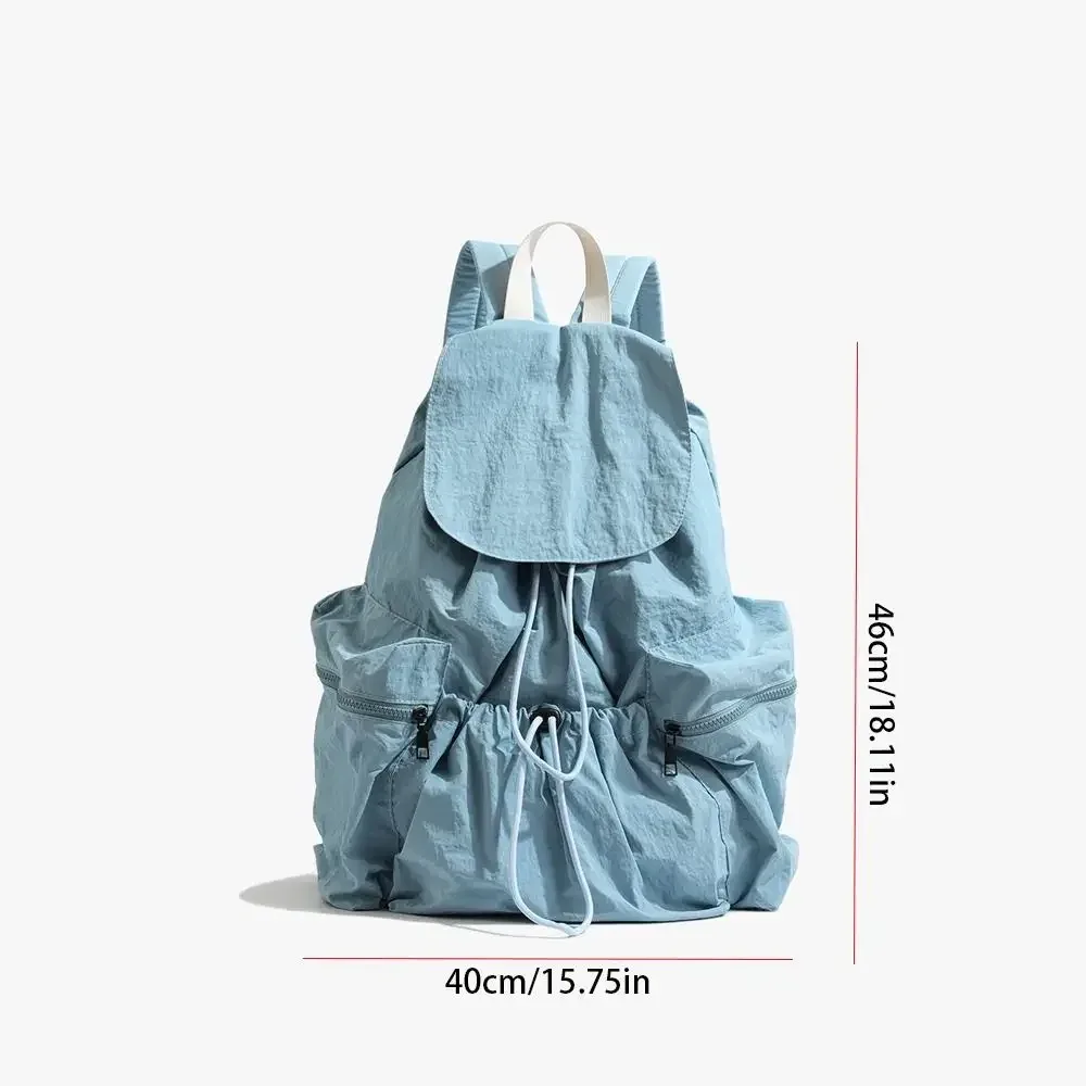 sac à dos wstring de proximité de style coréen, sac en nylon souple léger, sac fourre-tout solide pour documents, sac initié, employé de bureau, possède un design de niche, mignon
