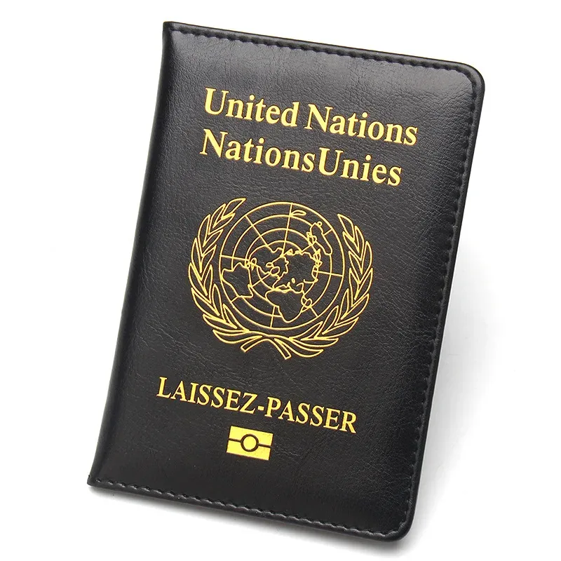 porte-passeport d'affaires léger et portable, protection, design mince, motif un transfrontalier, couverture de passeport unisexe en cuir pu