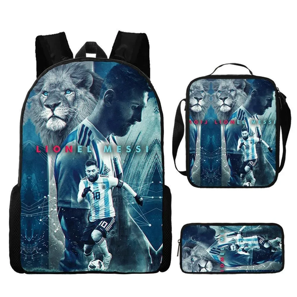 sac à dos d'école m-messis pour garçons et filles, avec sac à bandoulière, trousse à crayons, sac à dos de voyage durable, sac à livres léger pour l'école