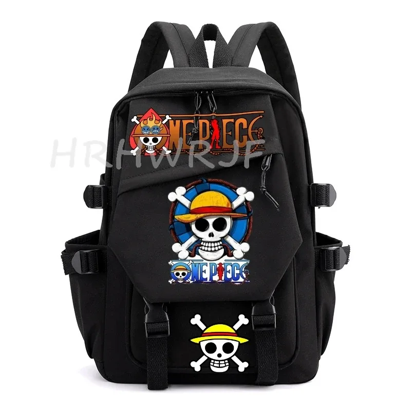 sac à dos anime one piece monkey d luffy, sac à dos d'université, sac à dos de voyage pour fille, sac à dos en nylon pour ordinateur portable, sacs d'école pour femmes et hommes