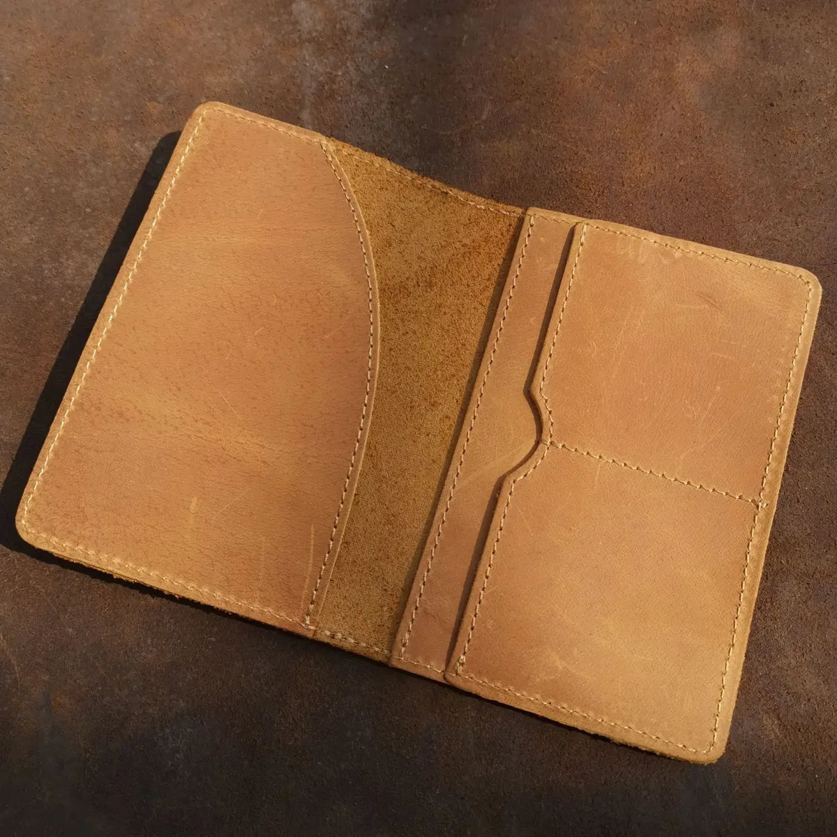 Porte-passeport unisexe en cuir Crazy Horse 5503, sac à clip rétro de loisirs, accessoire de voyage en cuir véritable