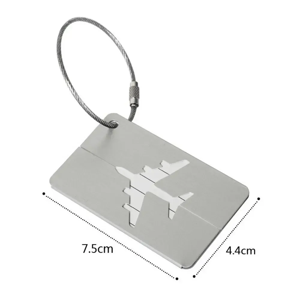 étiquettes de bagage de voyage réutilisables, valise attro, bagage de vacances, identification d'avion avec cordes, identification du sac, infraction