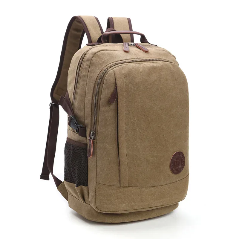 tilorraine nouveau sac à dos en toile lavable résistant à l'usure pour hommes unisexe loisirs grande capacité sac à bandoulière multifonction pour ordinateur