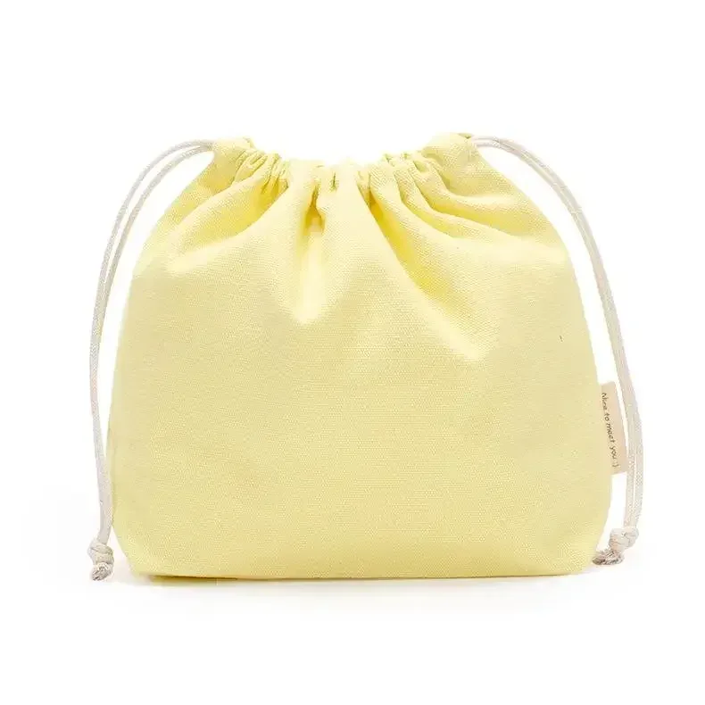 sac de rangement en coton à cordon de serrage, sacs en toile pour emballage cadeau de bonbons, pochette réutilisable pour articles divers à domicile, organiser les chaussettes anti-poussière, sous-vêtements