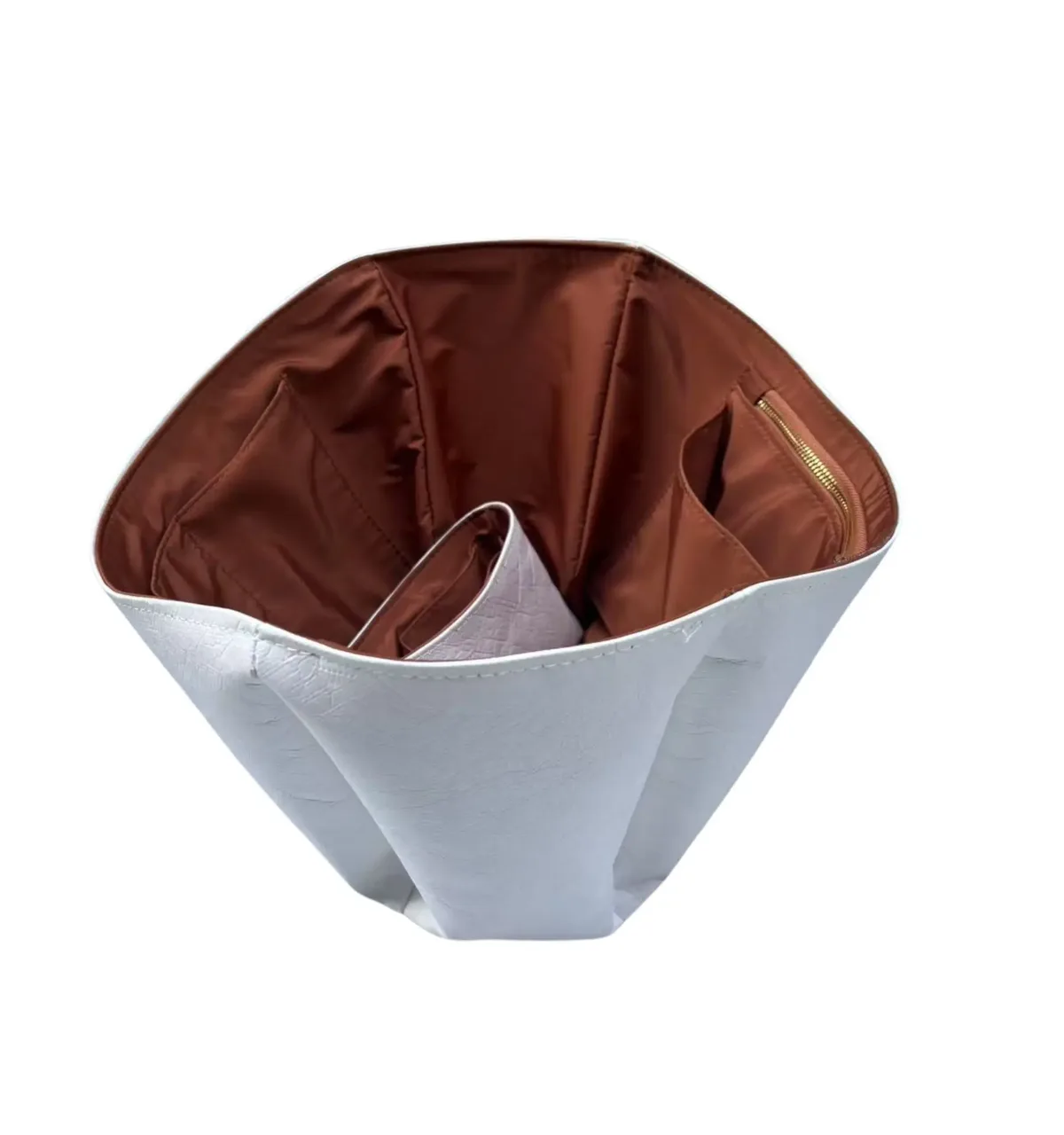 pour sac intérieur organisateur liner cyme mini, surface en papier dupont et insert de sac en nylon