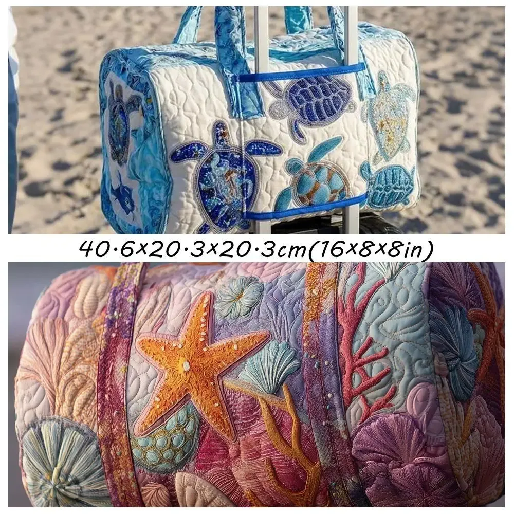 sac de sport matelassé pliable de haute qualité, imprimé floral, sac de voyage souple grande capacité, grand sac de camping 3d