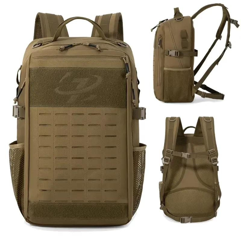 sac à dos tactique de voyage pour hommes, randonnée, escalade, sports de plein air, sac à dos laser molle, sac pour ordinateur portable, sac à dos de survie pour l'école