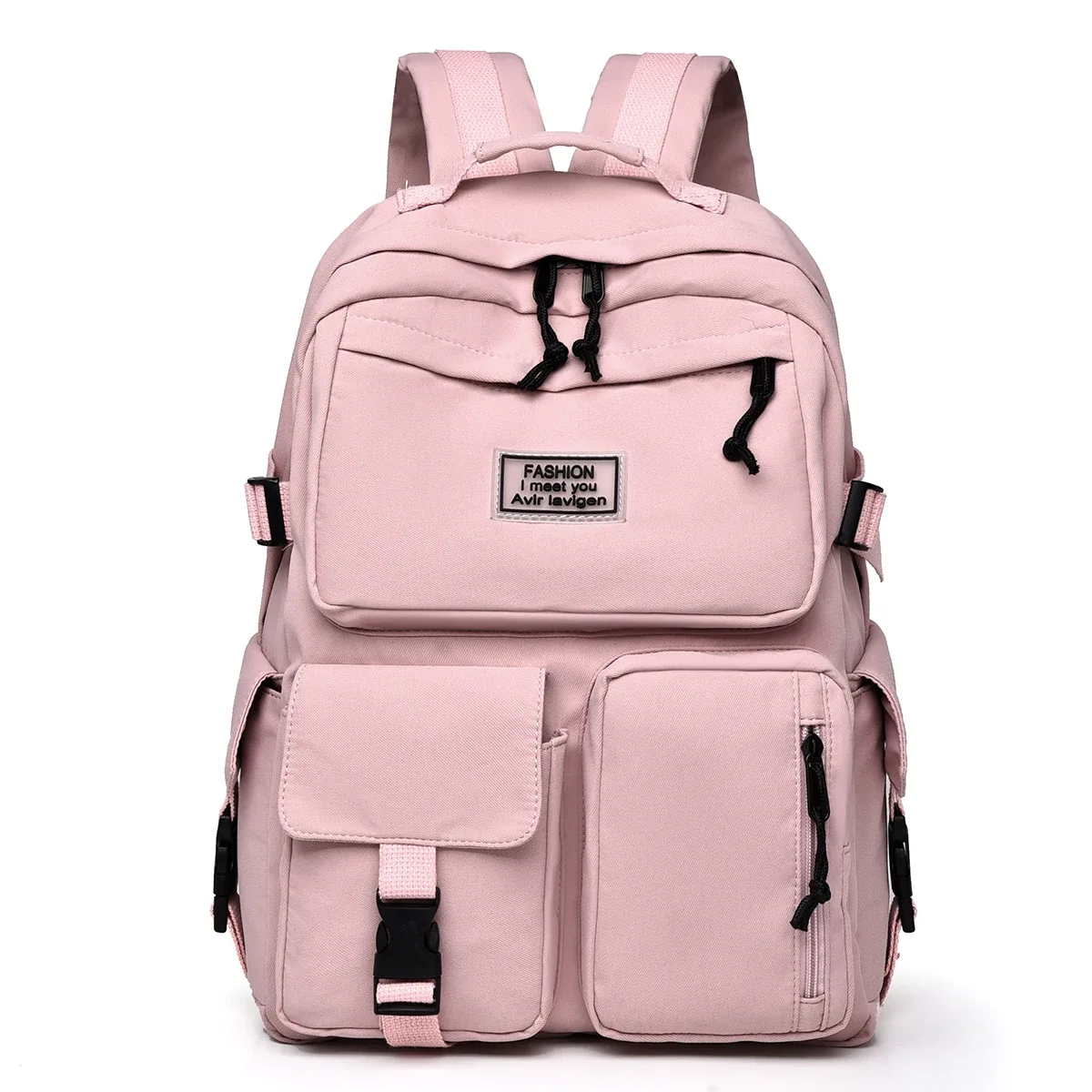 sac à dos unisexe multi-poches, sac à dos de style neutre simple et décontracté de grande capacité en matériau oxford, sac à dos pour ordinateur, offre spéciale