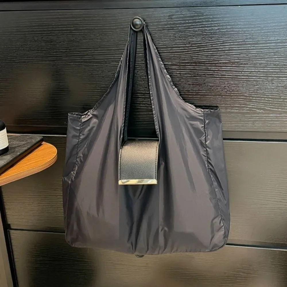 sac fourre-tout portable mini avec porte-clés, extensible, écologique, grande capacité, pliable, pour le voyage