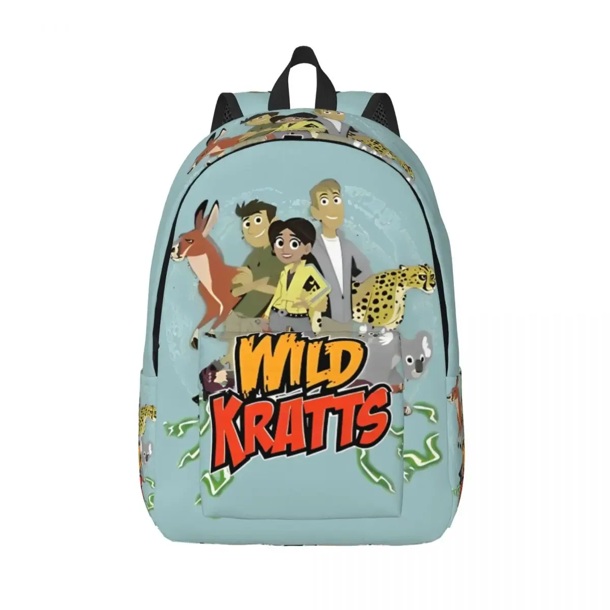 Wild Kratts sac à dos pour hommes femmes décontracté lycée travail sac à dos ordinateur portable sacs en toile cadeau