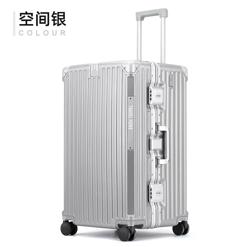 colenara valise de haute qualité cadre en aluminium grande capacité boîtier de chariot chariot sac de voyage 24 "26" 28 "30 pouces bagages roulants