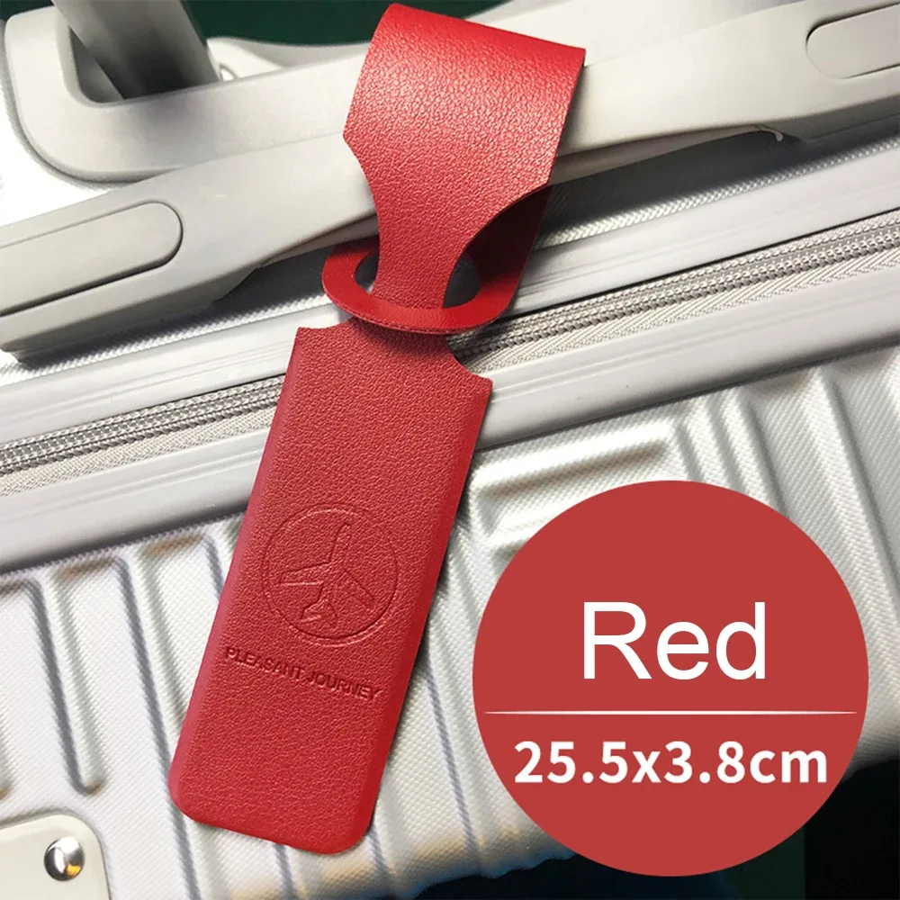 étiquette de bagage de voyage personnalisée en cuir pu, étiquette d'adresse pour valise, design avion, marquage diy, accessoire de sac de voyage, cadeau