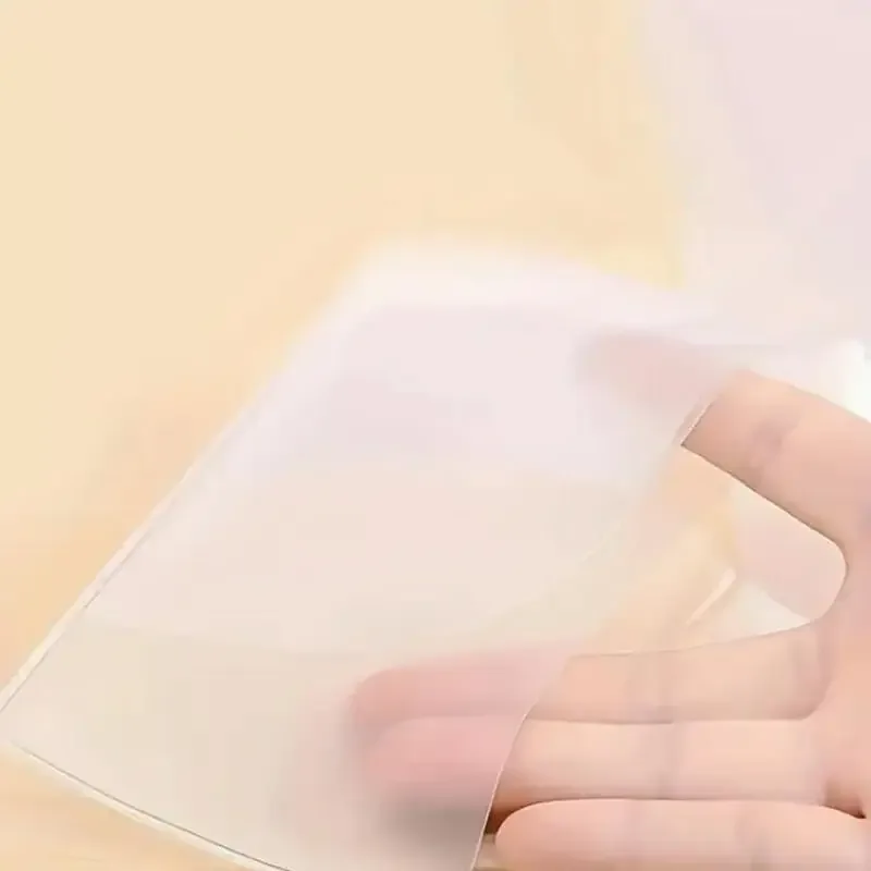 6pcs housse de protection pour passeport transparente givrée, étui pour documents imperméable en pvc