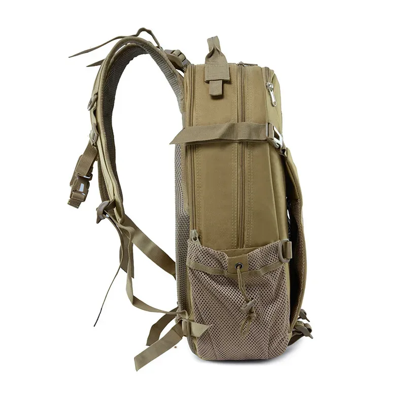 sac à dos tactique pour sports de plein air, léger, grande capacité, sac de voyage, sac d'école pour ordinateur portable, en tissu oxford, décontracté pour hommes