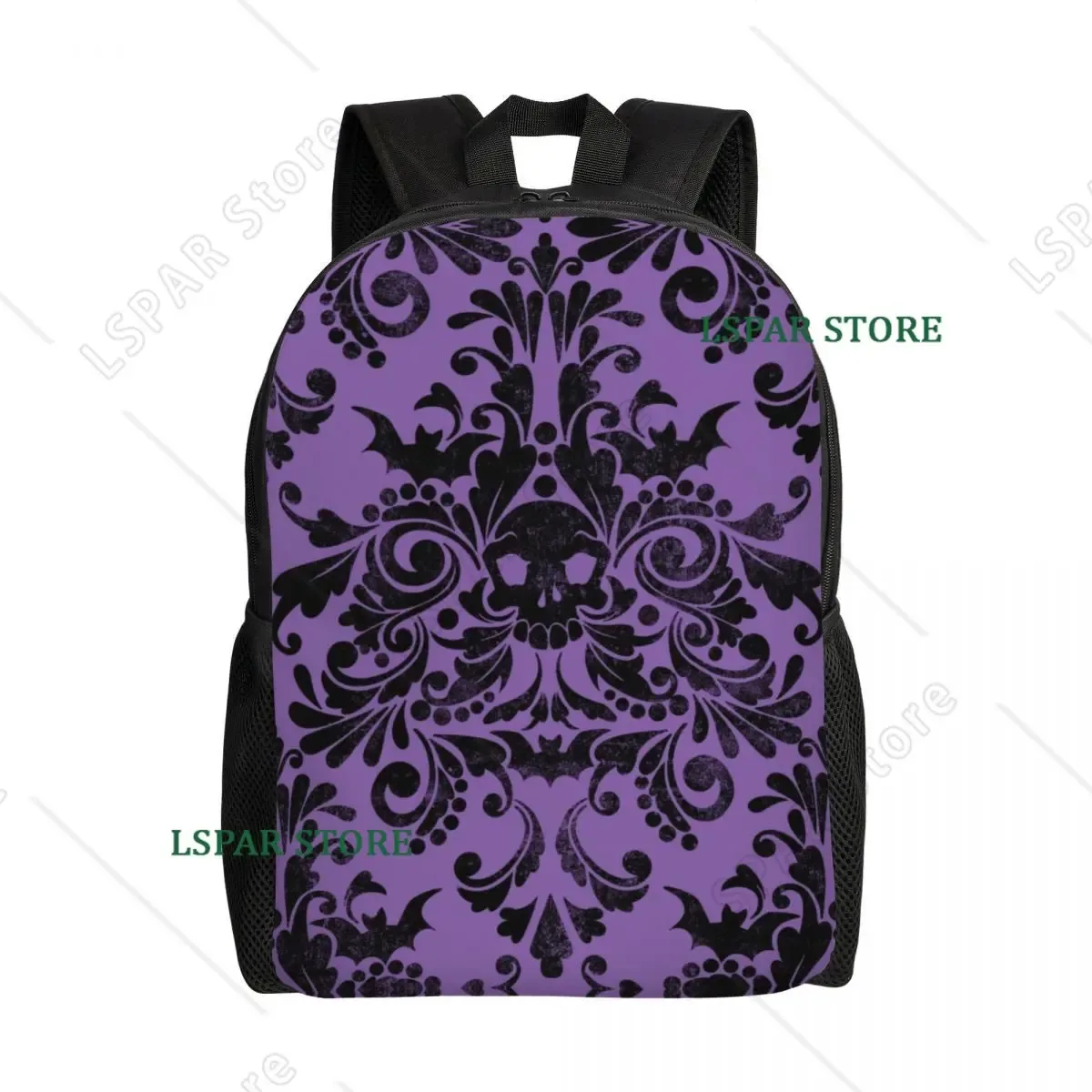 sacs à dos personnalisés raven rage pour étudiants, sacs à livres pour collège et université, adaptés aux ordinateurs portables de 15 pouces, sacs gothiques effrayants avec motif de corbeau pour halloween