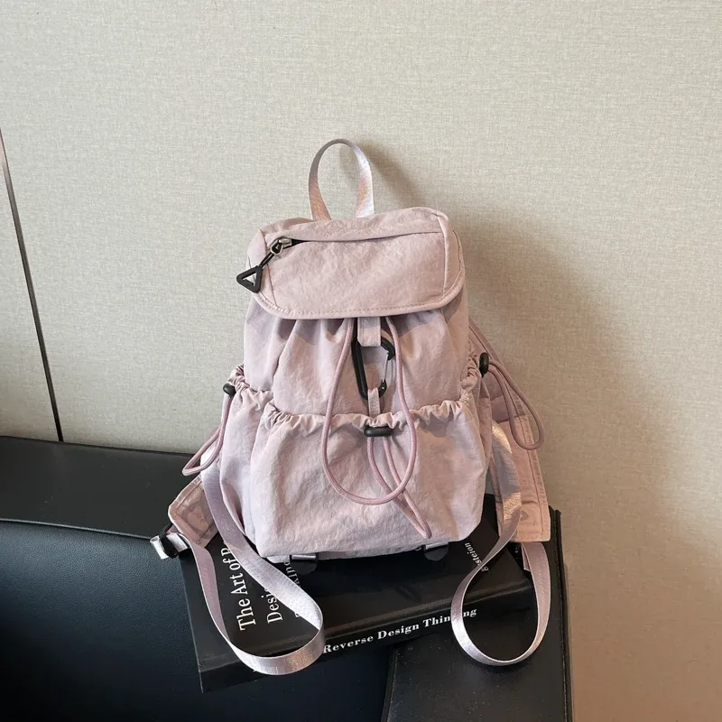 Nylon décontracté solide compartiment intérieur sacs à dos grande capacité sacs pour femmes en vente 2025 nouvelle fermeture éclair Simple sacs à main pour femmes