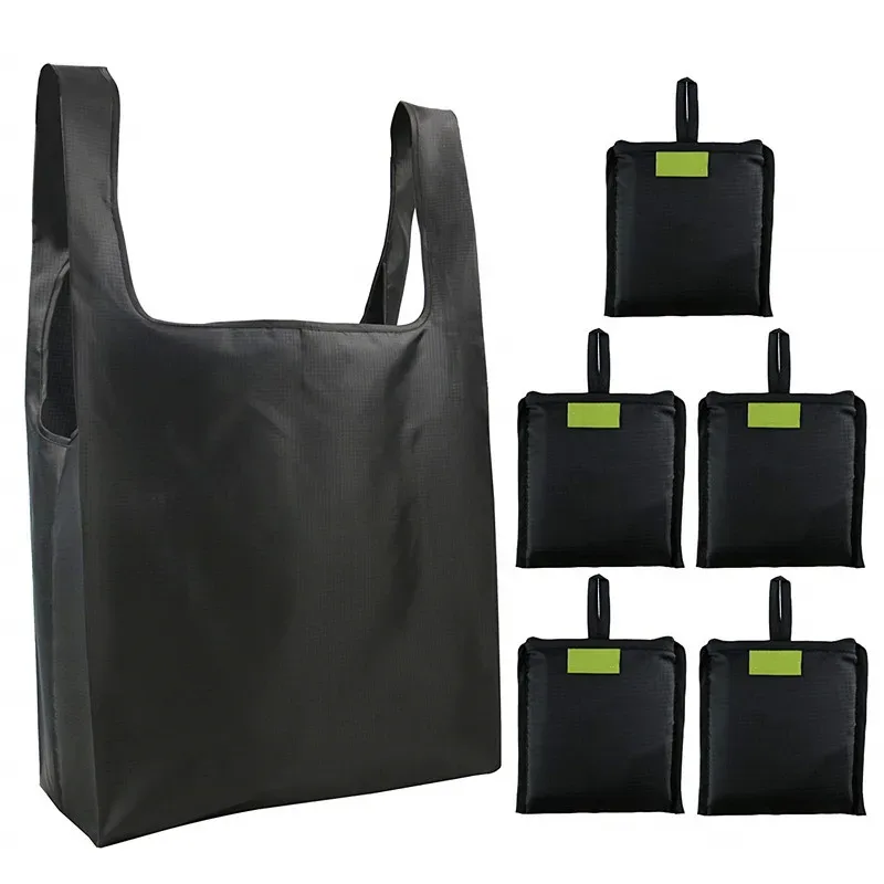 Femmes hommes Eco pliable sac à provisions unisexe réutilisable nourriture fruits légumes épicerie stockage Shopper sac fourre-tout pochette sacs à main