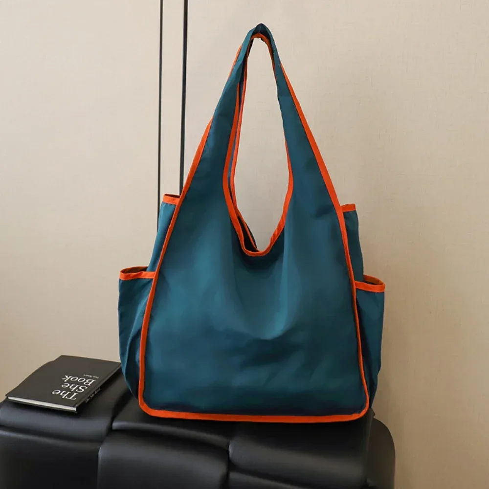 sac de courses portable écologique, sac de rangement de grande capacité, sac à bandoulière étanche, sac de courses pliable pour la plage