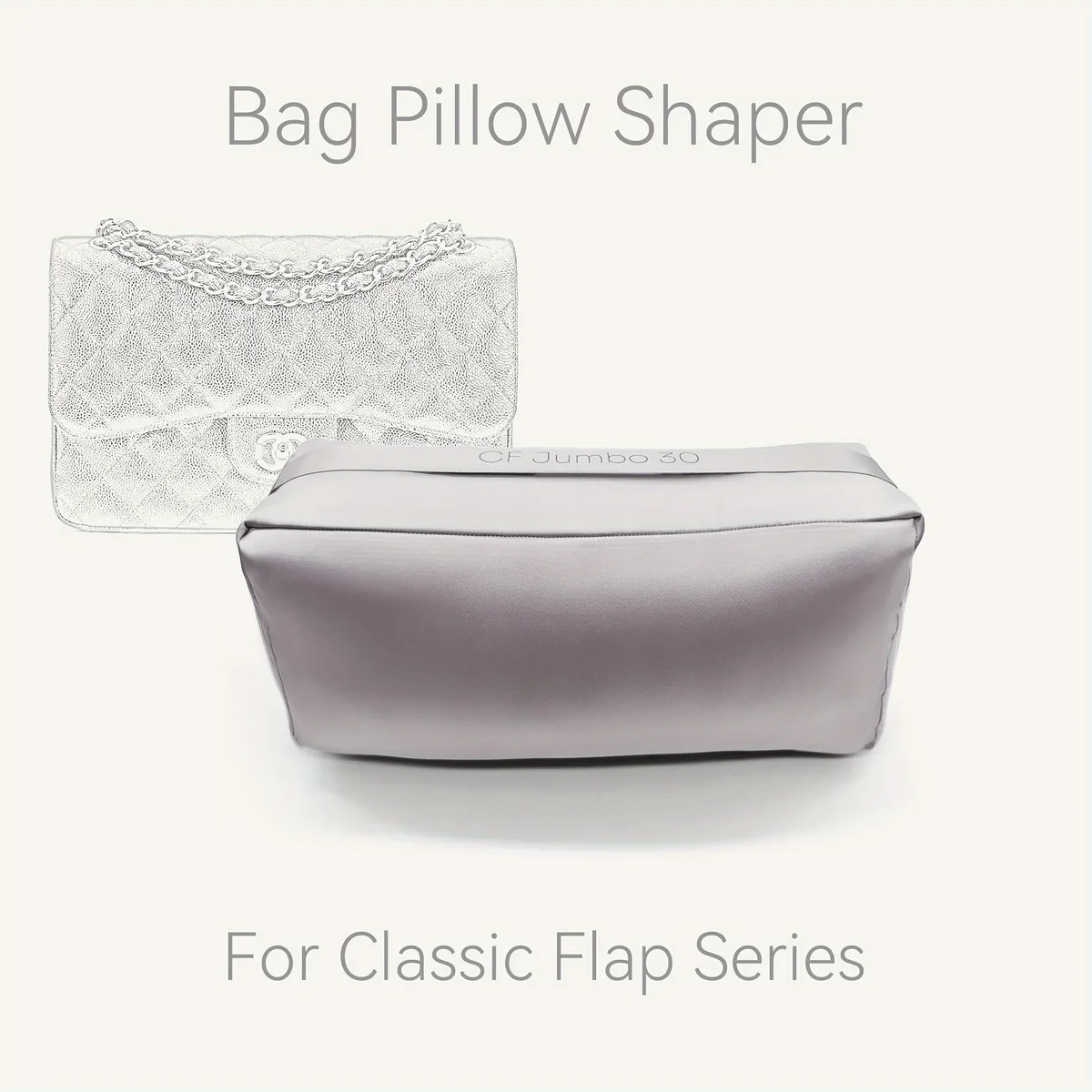 coussin de maintien pour sac à rabat classique, compatible avec cf 2.55, insert de sac, organisateur de sac, pour maintenir la forme du sac